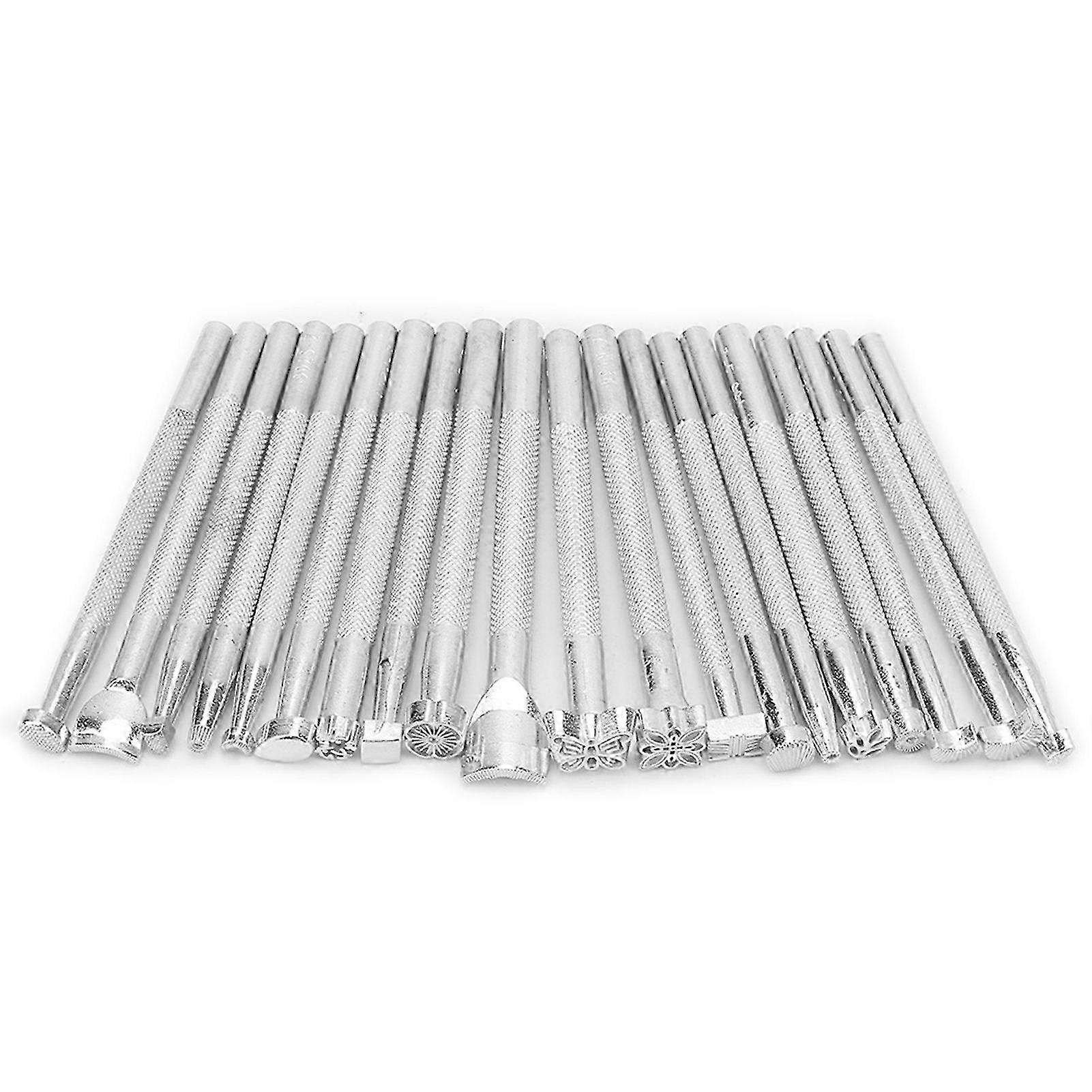 20pcs Multi Shape Leather Stamp Punch Tools Set for Leather Art Craft Working