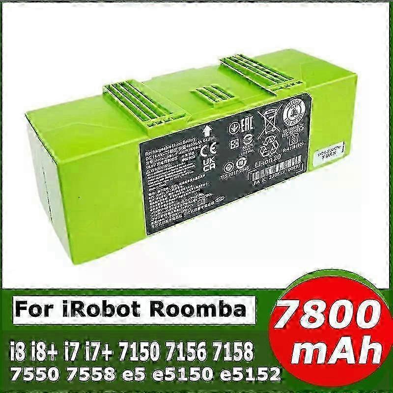 Applies to I7 14.4V 5200mAh i7 Battery Replacement for iRobot Roomba e and i Series i7+ e5 7150 7550 i3 3150 i3+ 3550 i4 4150 i4+ 4624864