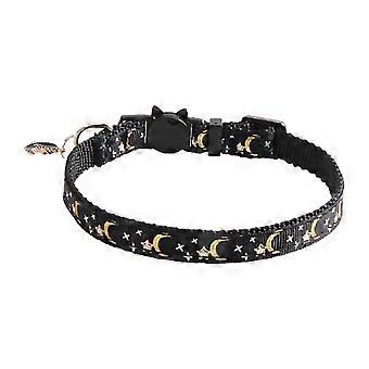 Coleira decorativa com estampa de lua, resistente ao desgaste, para gatinhos. Acessórios para animais de estimação.