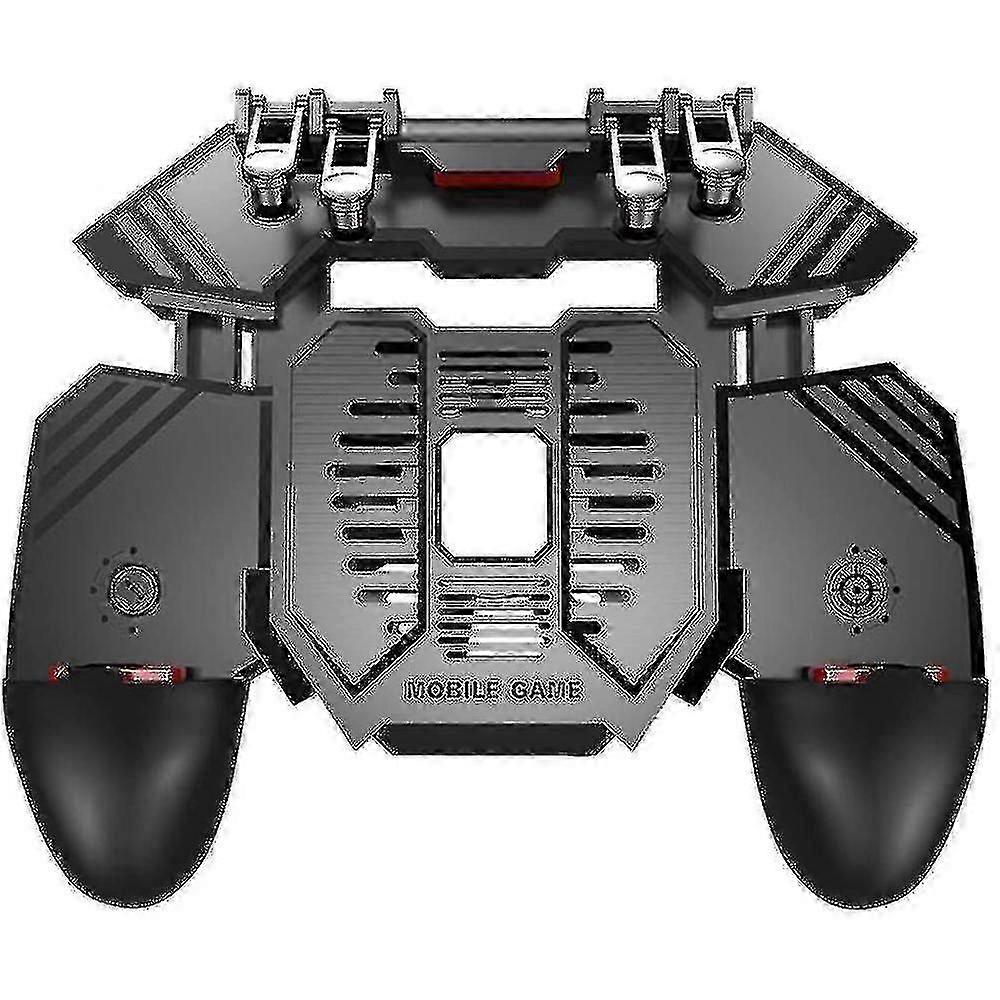 Ak77 Mobile Game Controller Pubg Game Controller Gamepad 6 Finger Gaming Trigger
