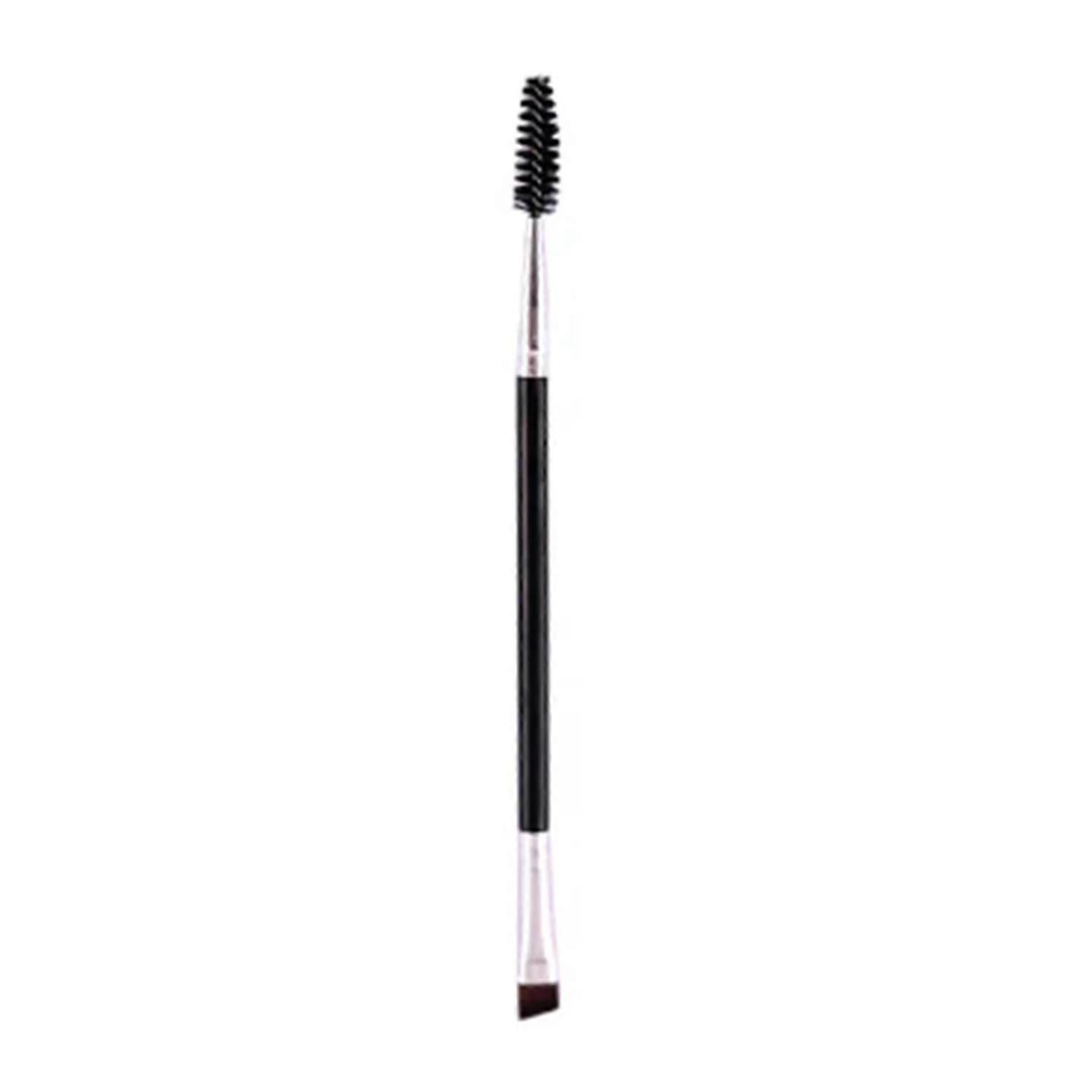 Double Ended Eyebrow Brush Angled Brow Brush with Spoolies Portable Makeup Tool 5.9in