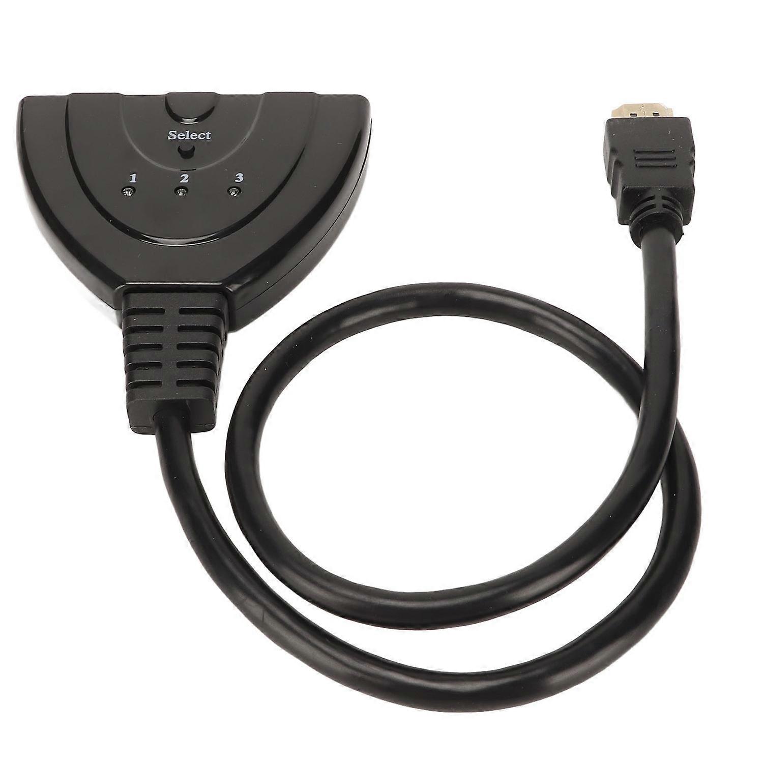 3 Port HD Multimedia Interface Switcher 3 in 1 Out 3D 1080p HD Multimedia Interface Splitter for HDT