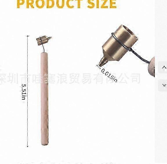 0.4mm Precision Art Pen with Wooden Grip for Smooth Drawing on Ceramic and Glass Surfaces Easy-Control Detailing Tool for Crafting and Design Work