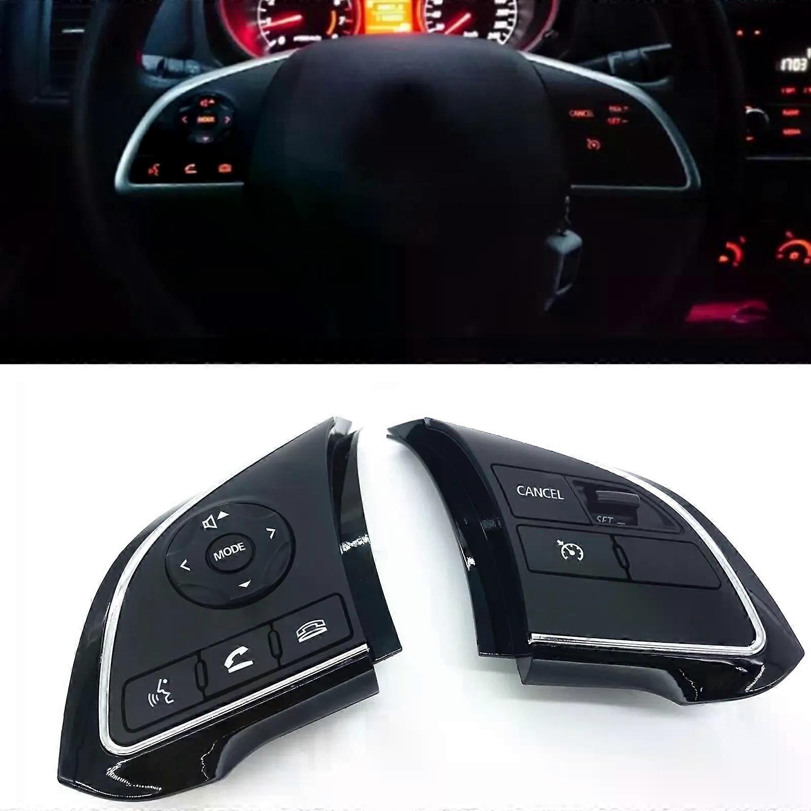 Steering Wheel Audio Volume Control Switch Button Key Knob Kit For Mitsubishi Outlander 2016-2018