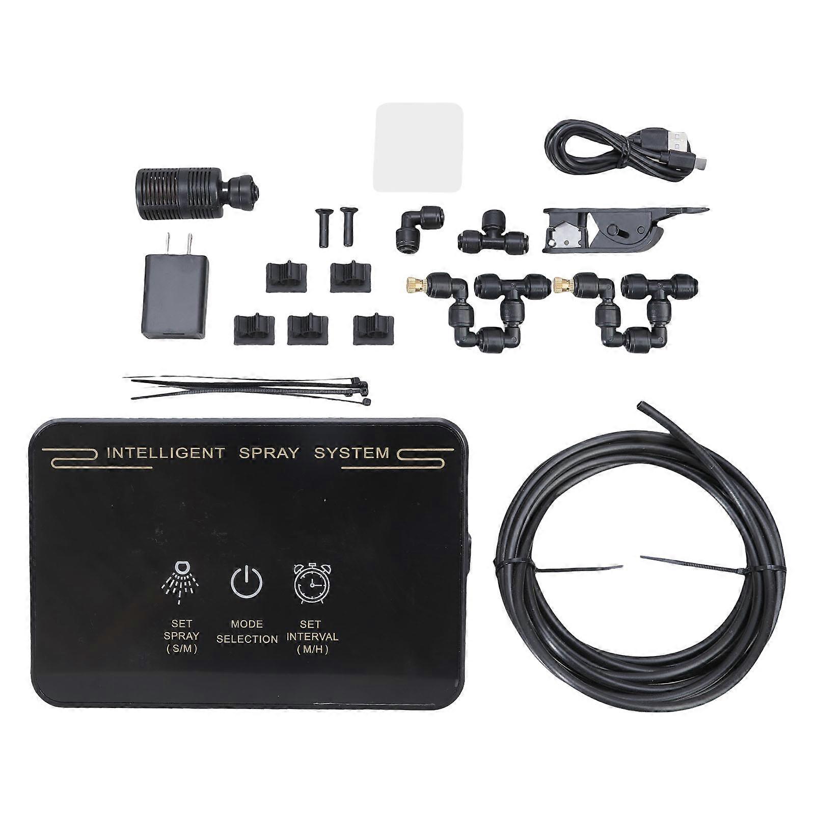 Terrariums Humidifier With LCD Sensors Adjustable Misting Copper Nozzles Great For Reptiles And Amphibians Environment Multicolor