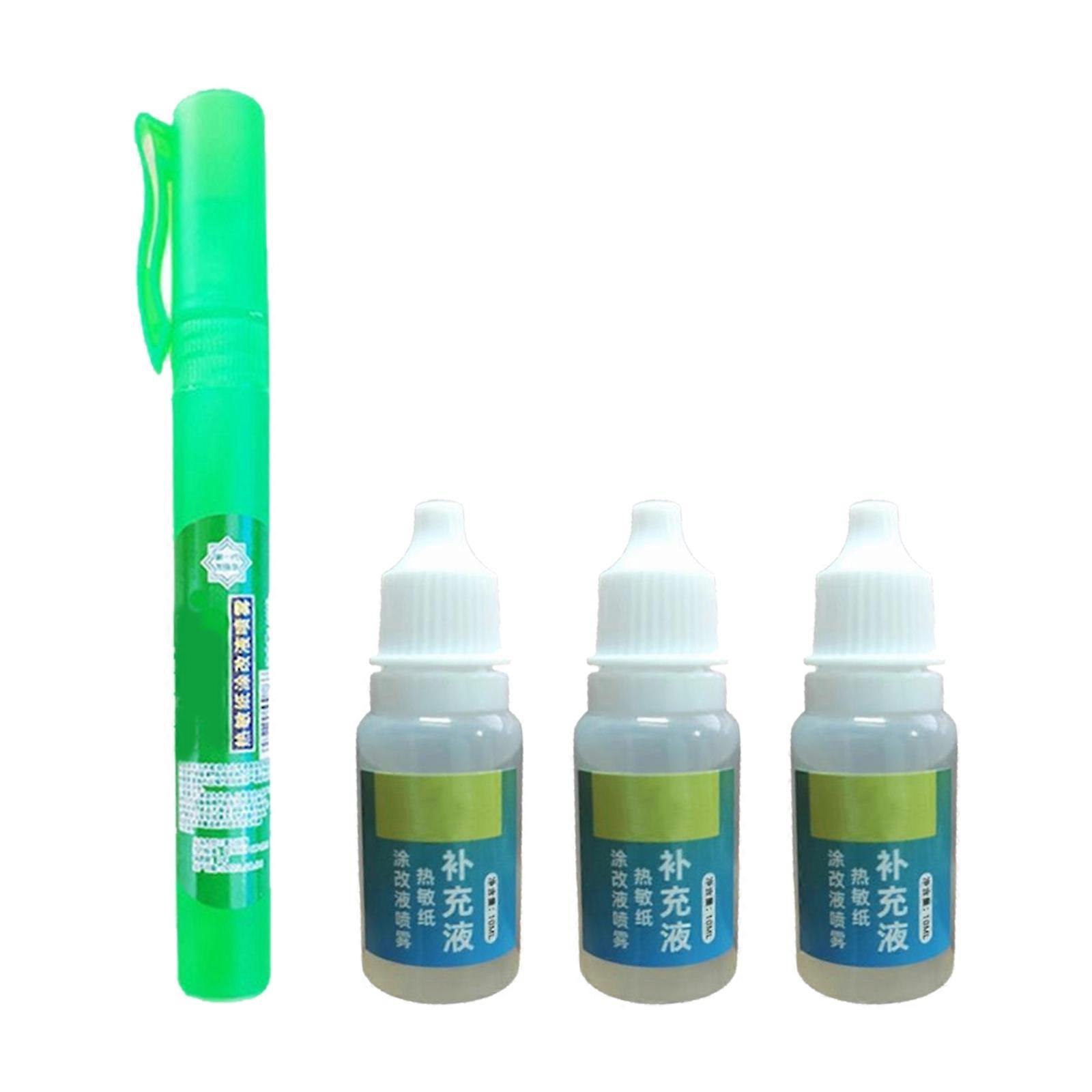 Quick Dry Erasable Thermal Paper Erasing Pen Plastic Bottle Lightweight Document Editing Solution Office Essential Multicolor