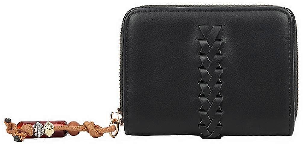 Long and Son Woven Detail Purse - Black