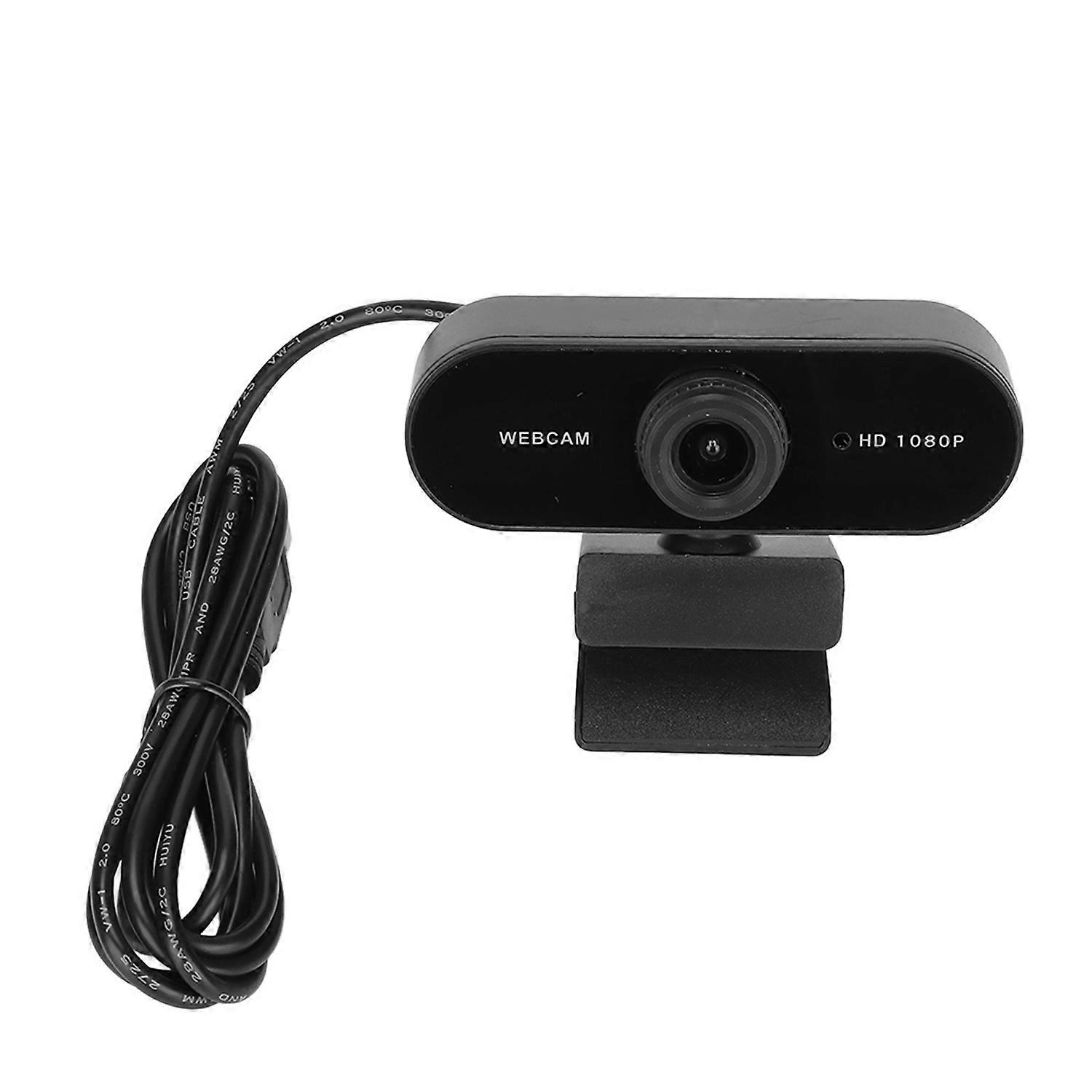 1080P Computer Camera 360° Rotation 30fps Frame Rate USB Webcam with Microphone for Conferencing Vid