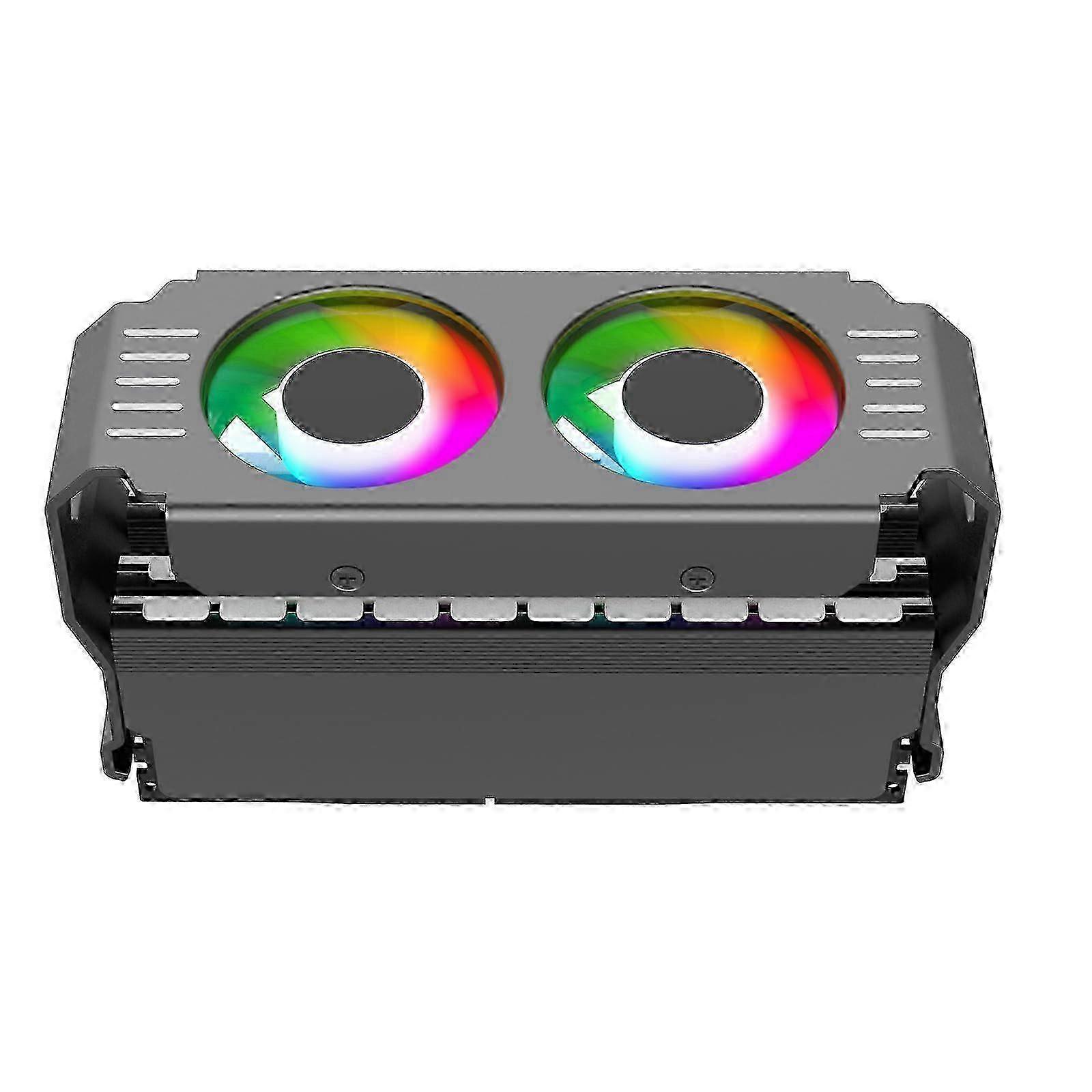 ARGB RAM Cooler Fans,5v/3-Pin ARGB Light Effect RAM Fans for DDR/DDR2/DDR3/DDR5/DDR5.