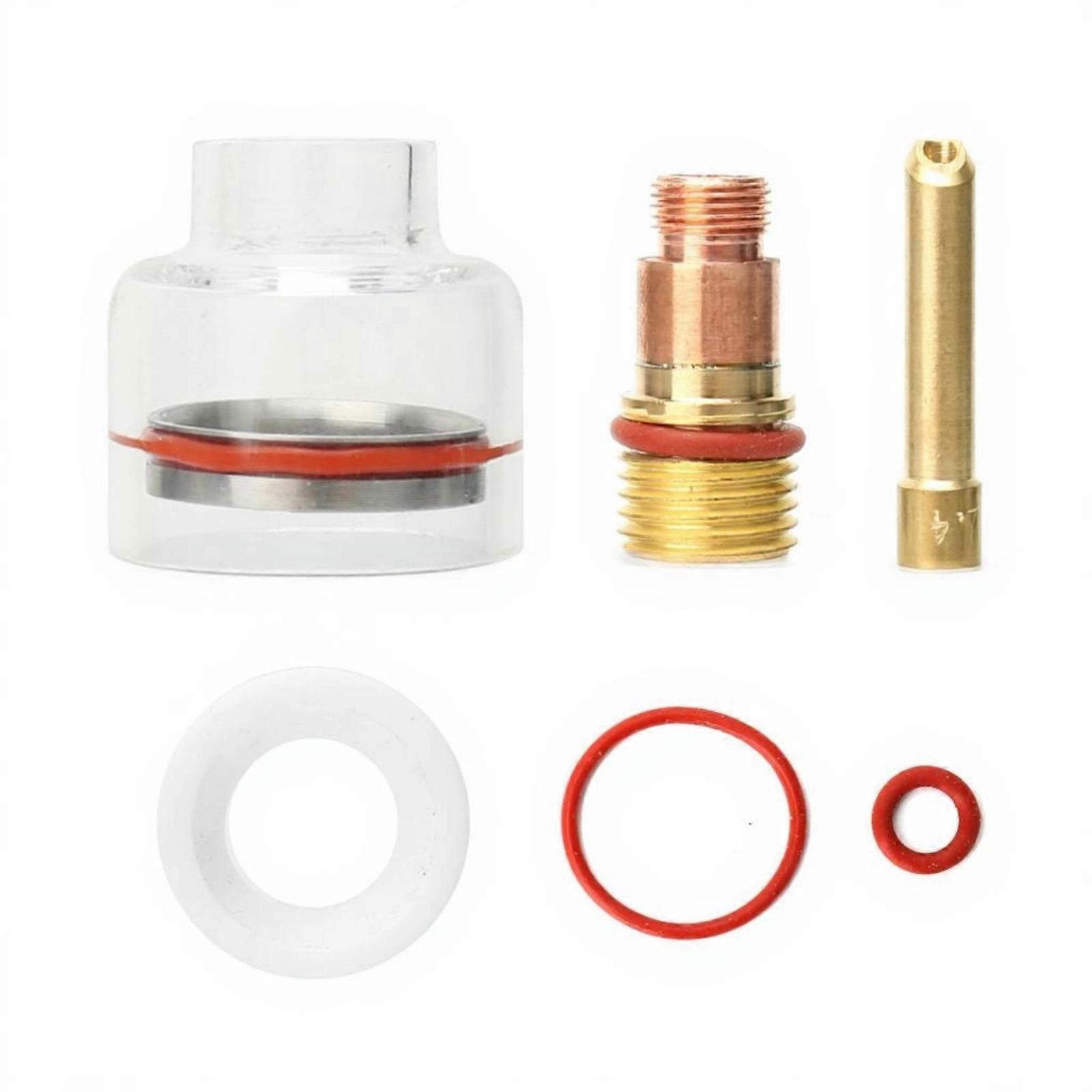 Heavy Duty TIG Welder Glass Cup Set Optimized Heat Dissipation Corrosions Resistant Metal Base Design WP Torch Models Multicolor