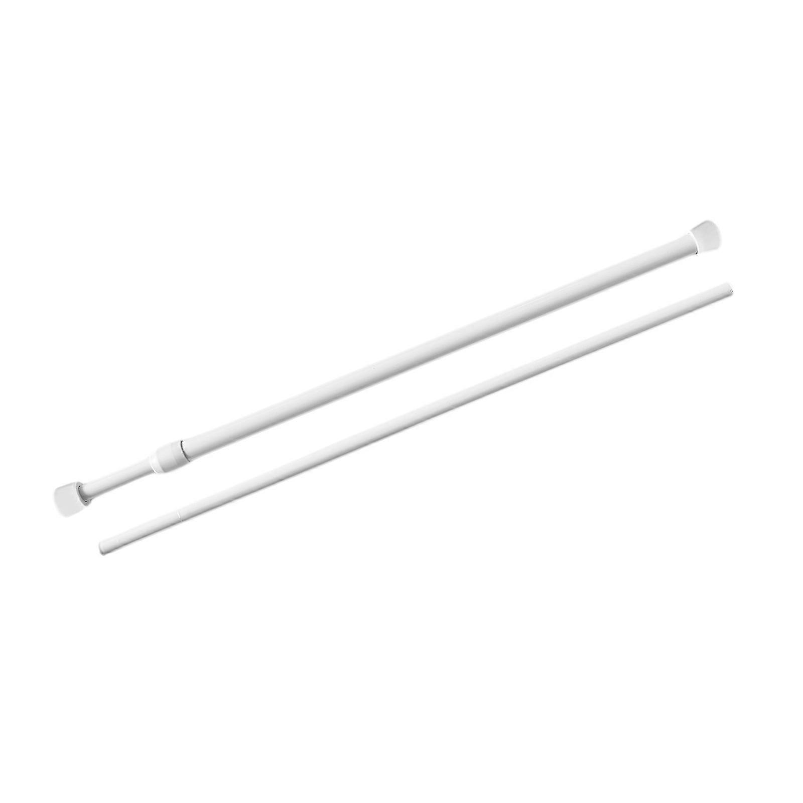 Easy Installation Shower Rod 17 to 42Inch Adjustable Tension Rods for Multiple Uses in Homes Space Durability &Stability  White