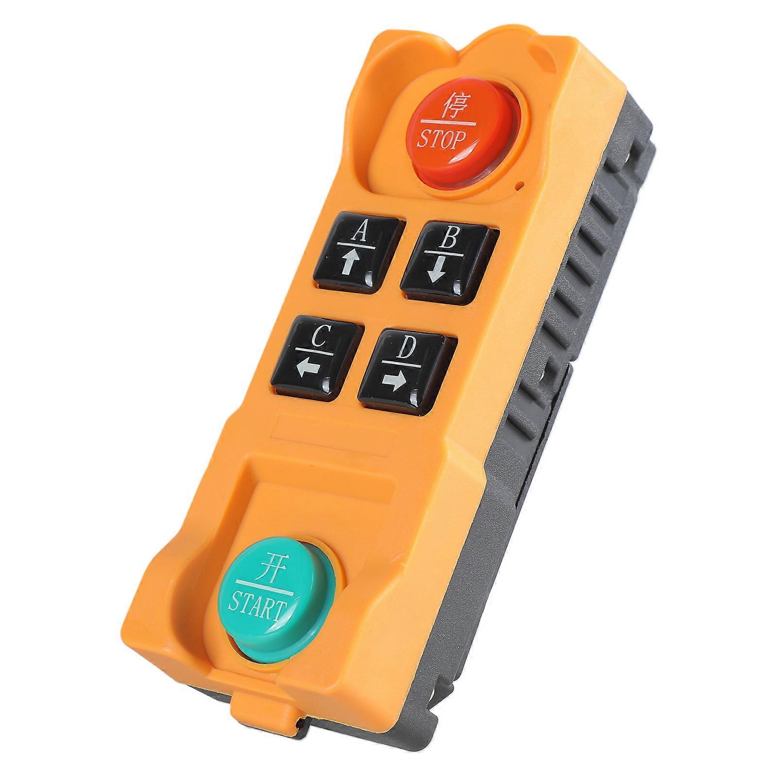 Industrial 4Button/2Button Wireless Remotes Control for Chain Hoist Cranes IP65 Waterproof,433MHz Frequency Controller Multicolor
