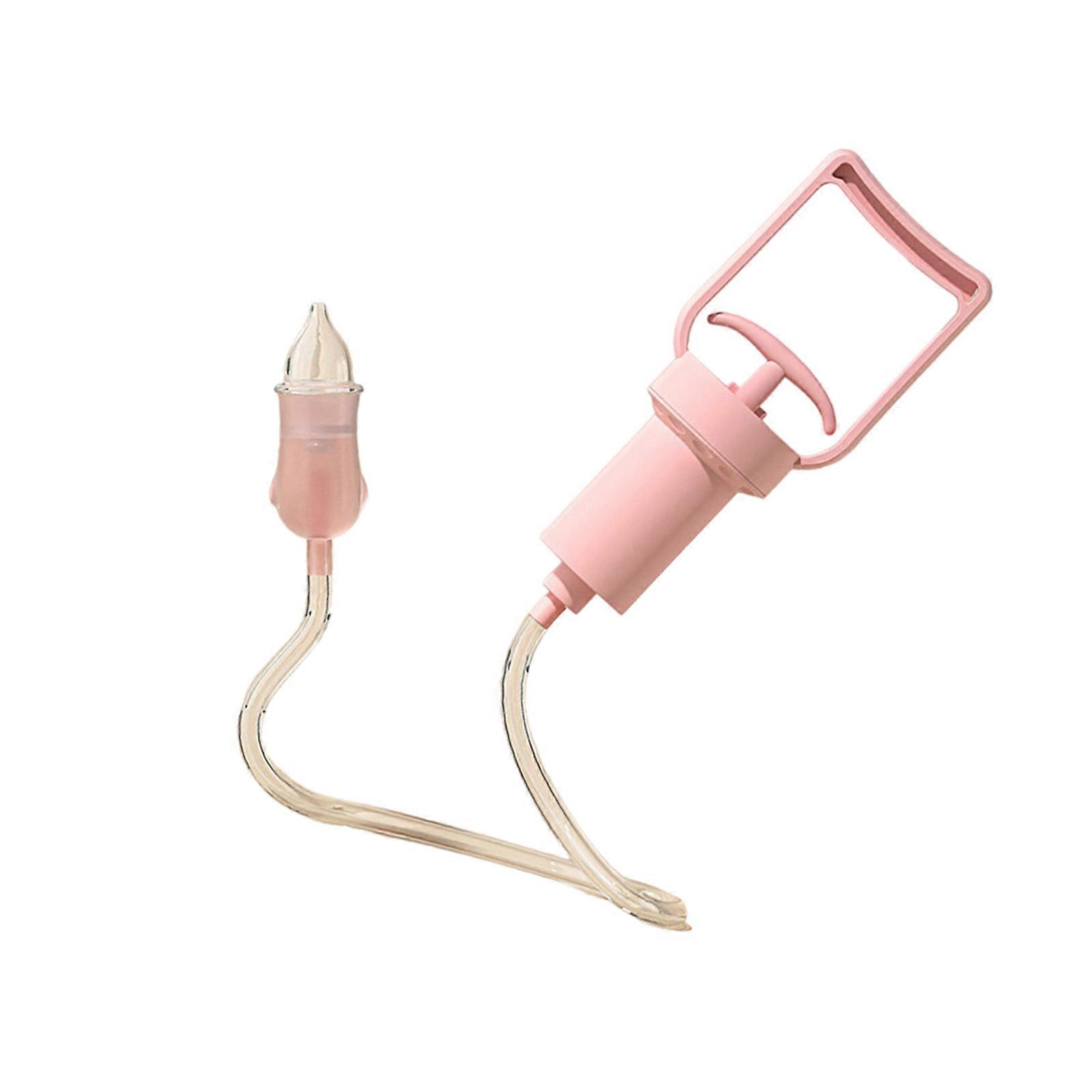 Baby Nasal Aspirator with Anti Backflows Feature, Newborns Nasal Mucus Suction Tool Toddlers Effective Booger Removers  Pink