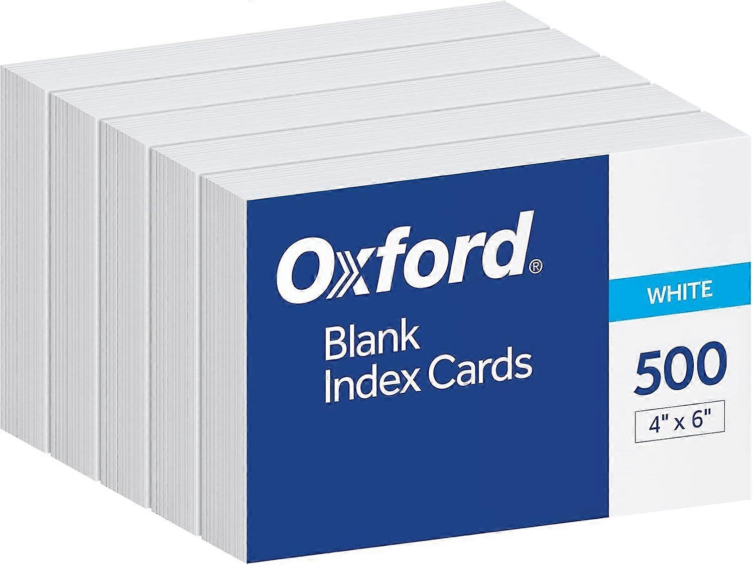 Index Cards, Index Cards, Blank on Both Sides, White, Cards (40177), 4x6,100 Count (Pack of 5) White 4x6 ,100 Count ( Pack of 5)