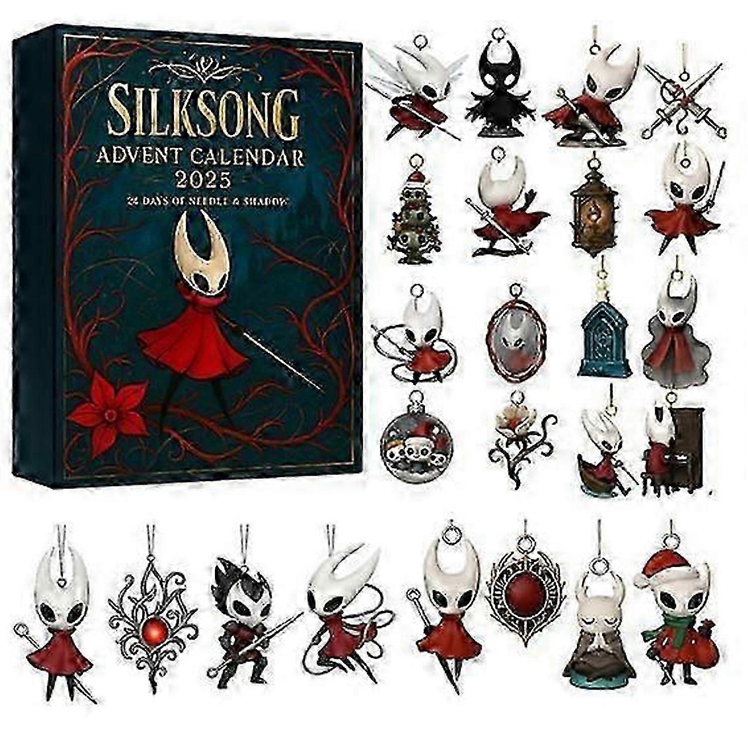 Hollow Knight Silksong Advent Holiday Blind Box Χριστουγεννιάτικο Δέντρο Διακόσμηση Ακρυλικό Μενταγιόν