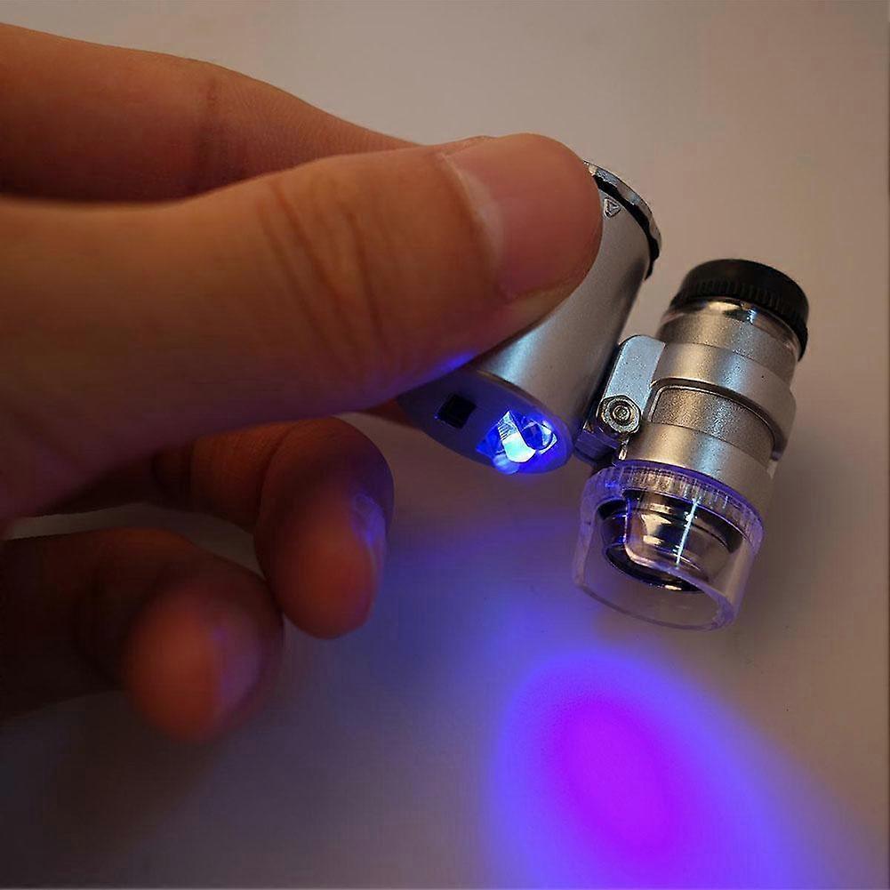 60X Magnifier High Power Handheld Pocket Microscope ABS Material For Precision Hobbies