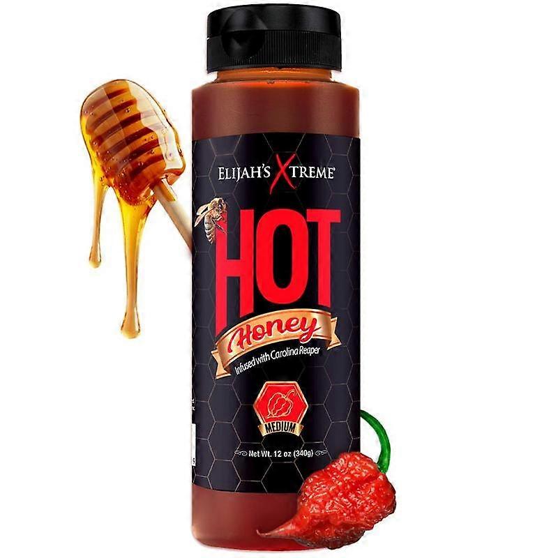 Elijah��s Xtreme Hot Honey Sauce - 100% Pure Honey Infused with Carolina Reaper Peppers, 12 oz