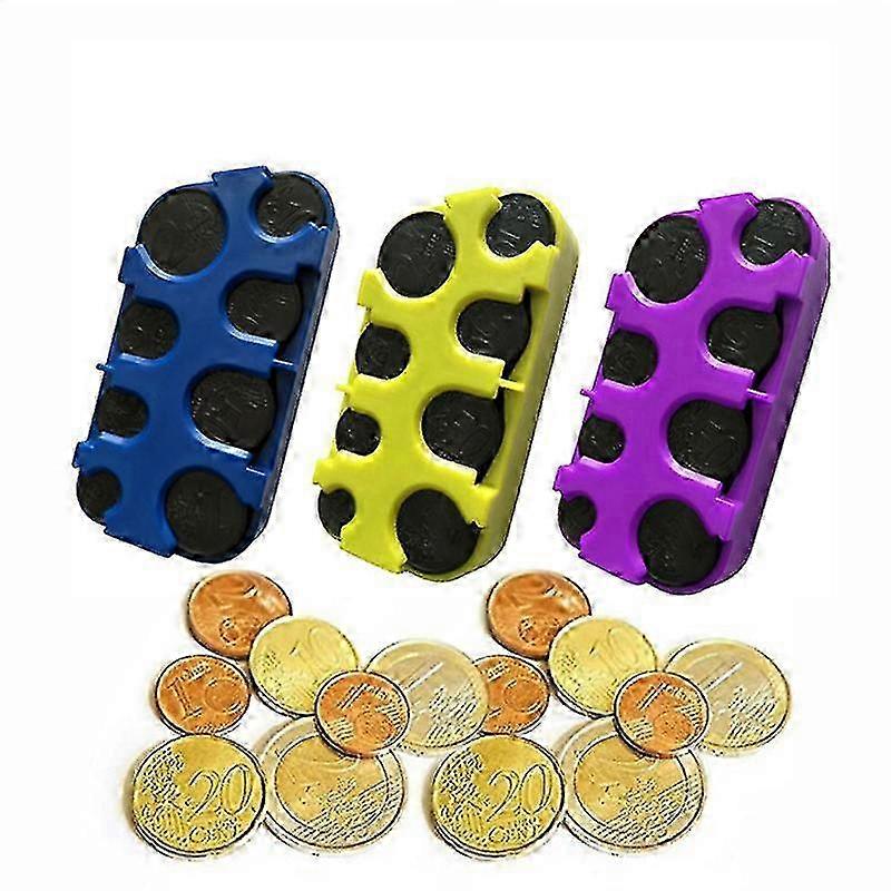 カーチェンジャー用ユーロコインボックス、プラスチックディスペンサーウォレットオーガナイザー