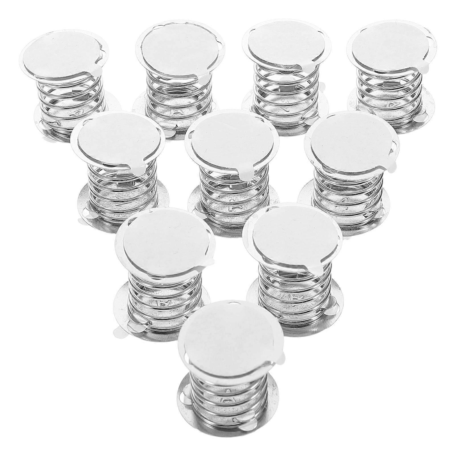 Metal Spring Base for Doll 10Pcs with Double-Sided Adhesive Attachment