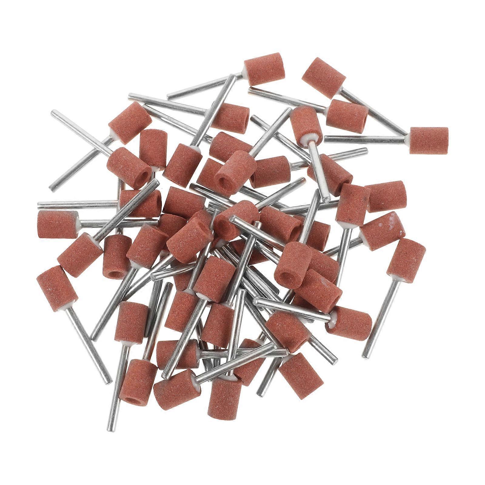Sanding Attachment For Drill Sanding Drill Bit Cylindrical Flint Pointed Polishing 50Pcs
