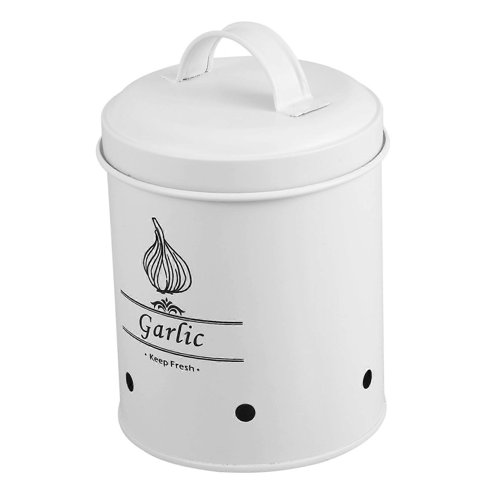 Kitchen Storage Container Garlic Keeper with Airtight Lid, Large Capacity Countertop Organizer