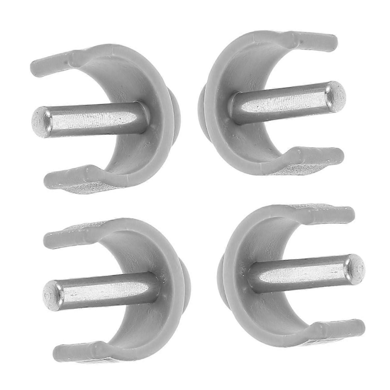 4pcs Walking Cane Pin Locks with CShape Latch Buckle NonSlip Replacement for Walkers Grey