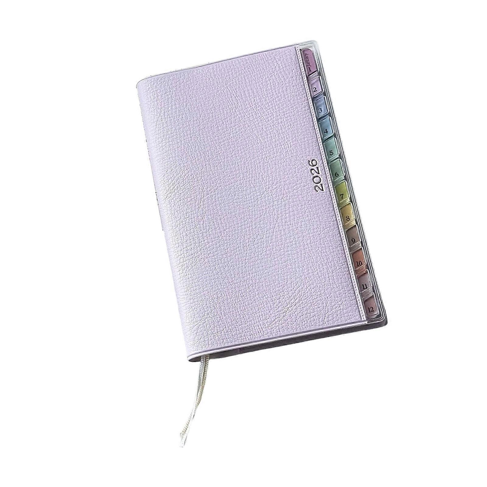 2026 Weekly Monthly Planner 220 Sheets Dated Leather Daily Journal 2026 Academic Planner Notebook For Daily Scheduling  pink