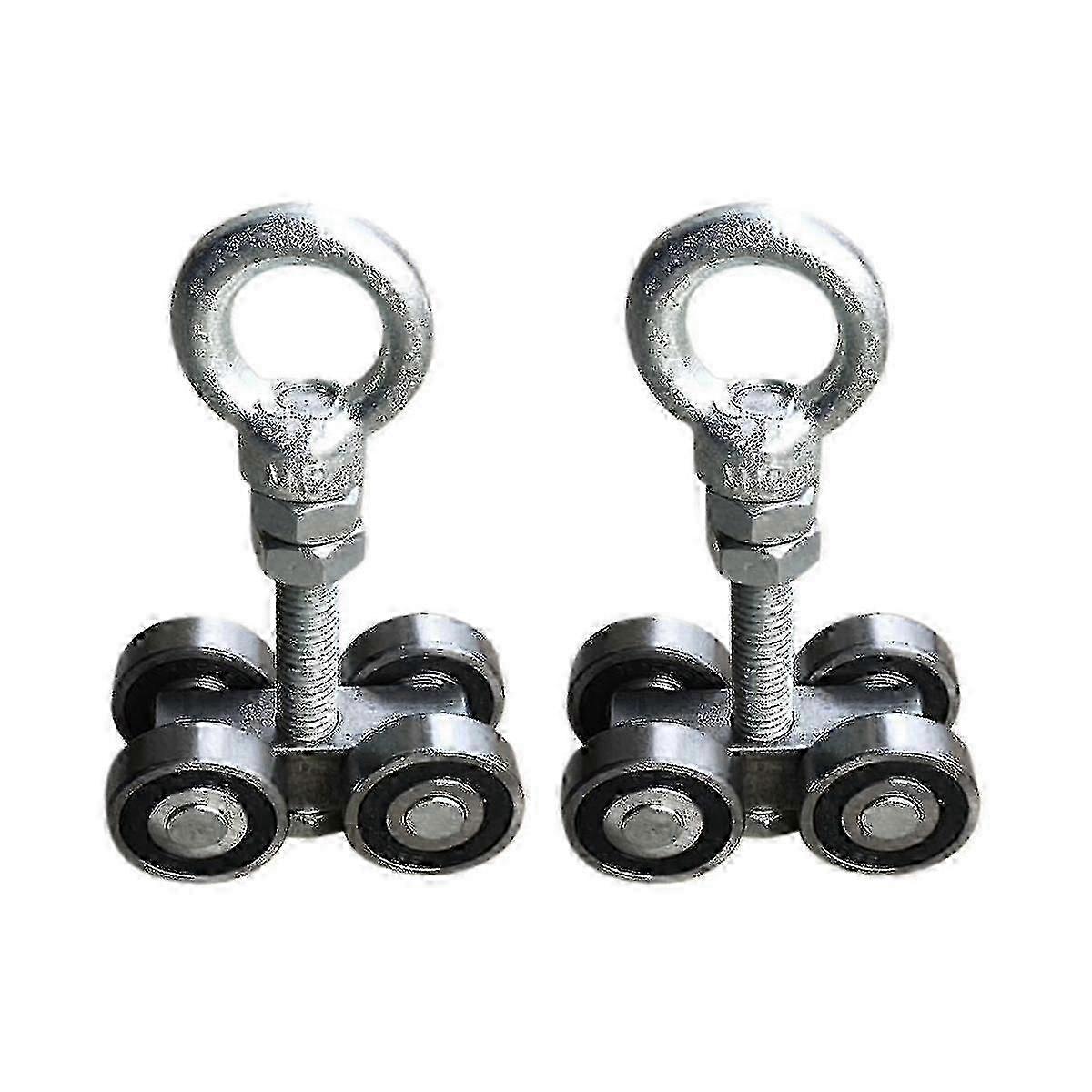 4 Wheel Silent Trolley Assembly Rollers With Bearings For Unistrut Channel