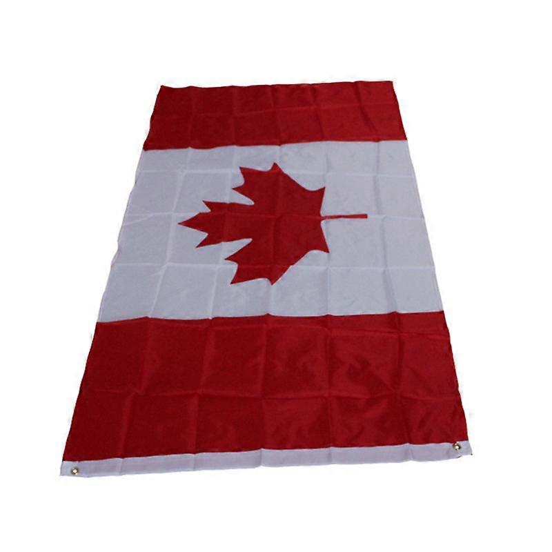 90*150cm Canada flag, size 4 polyester, accepts perforation.