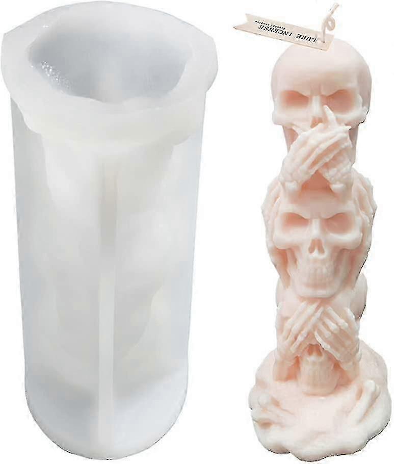 Skull Candle Molds, Halloween