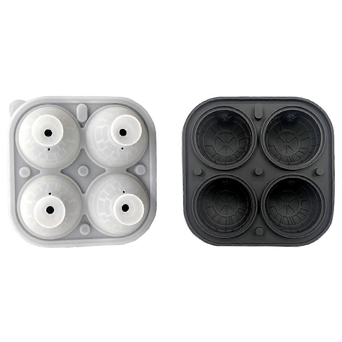 2.2" Sphere Ice Cube Molds Silicone 3D Big Ice Ball Maker Whiskey Ice Mold for Bourbon and Cola