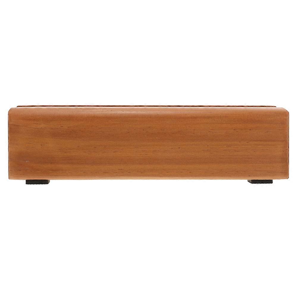 Wood Floor Mirror Stand for Nonslip Support Frame Brown Minimalist Design