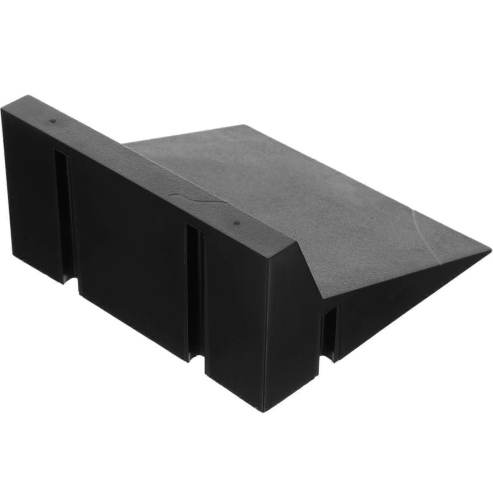 Black Plastic Skateboard Ramp Fingerboard Obstacle for Use