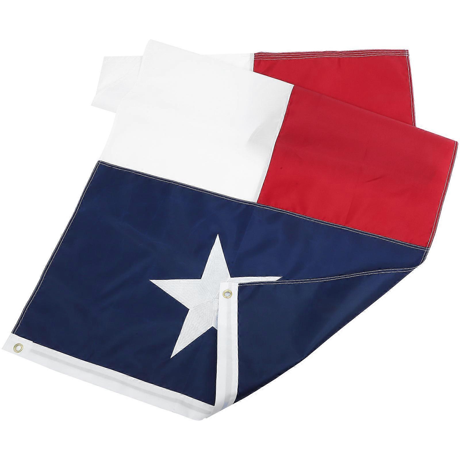 4Pcs Texas Flag Decorative State Flag for Decor Polyester Banner
