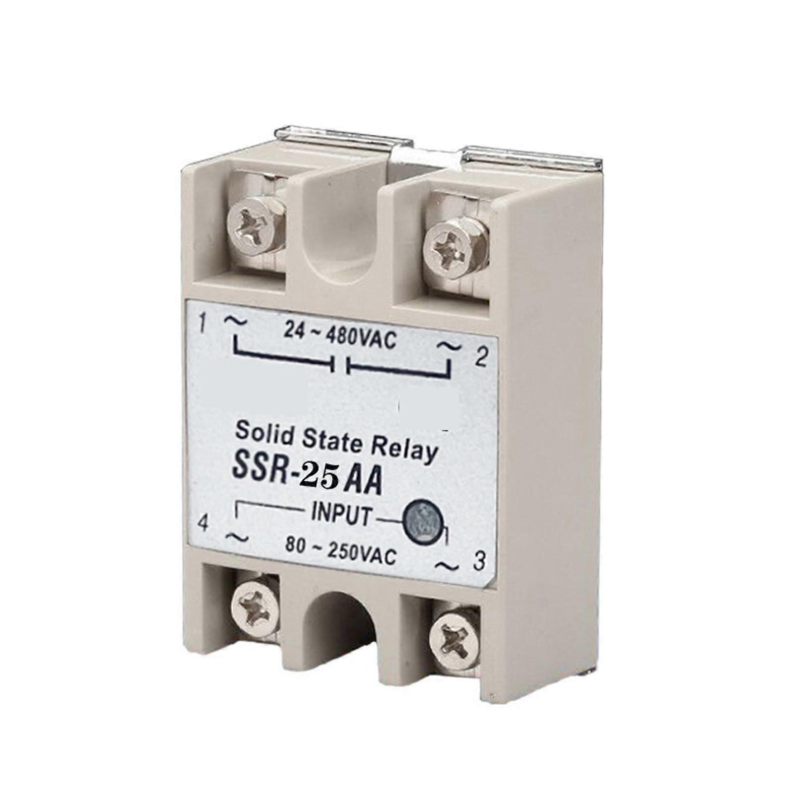 Solid State Relay SSR25AA AC 220V 25A Single Phase  Current Reliable Control