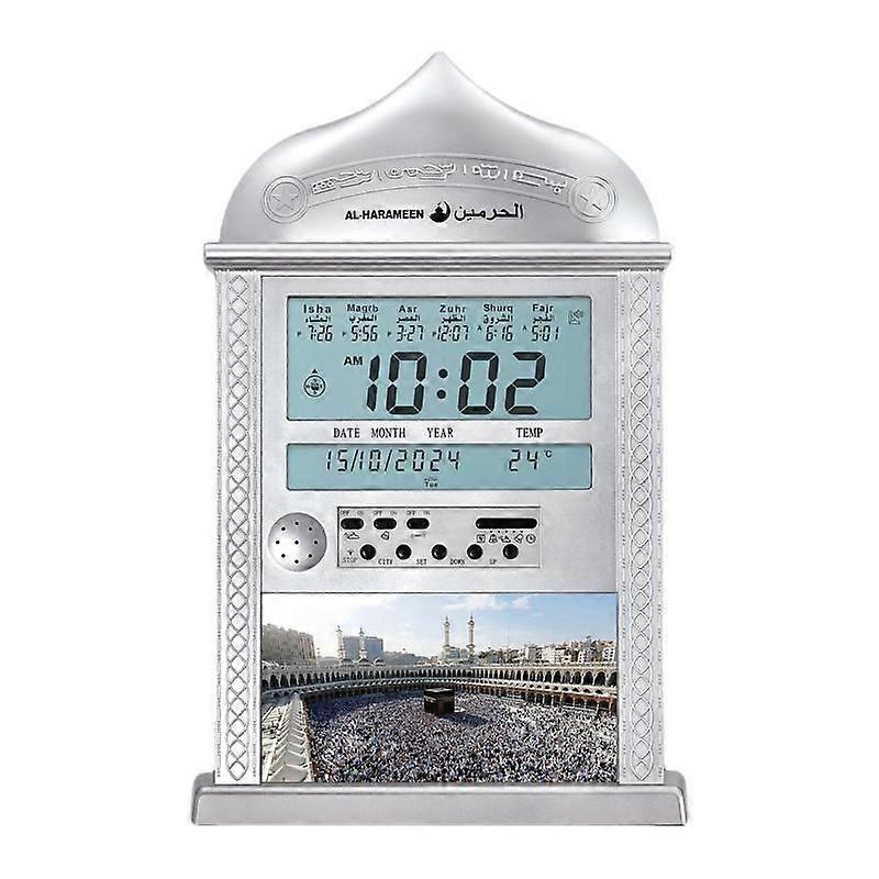 Perpetual Calendar Alarm Clock LCD Display Reminder Clock