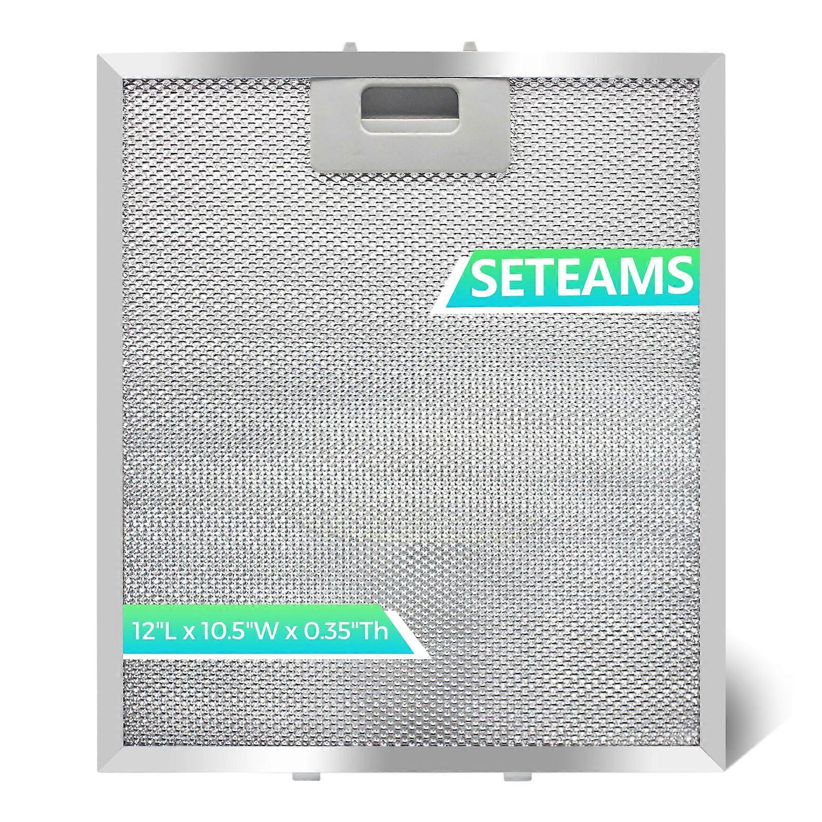 Range Hood Grease Filter 12x10.5 Aluminum Mesh Replacement 2 Pack Reusable Easy Clean