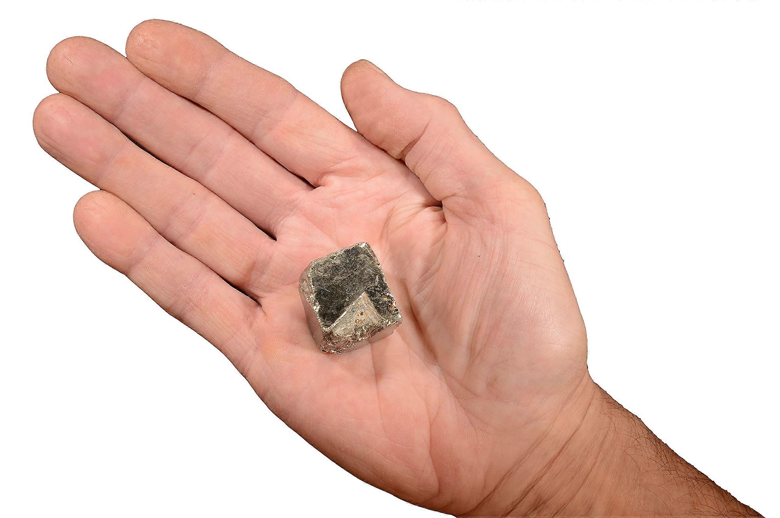 Pyrite Cube Crystal 1' Raw Natural Healing Stone for Third Eye Chakra Meditation and Prosperity
