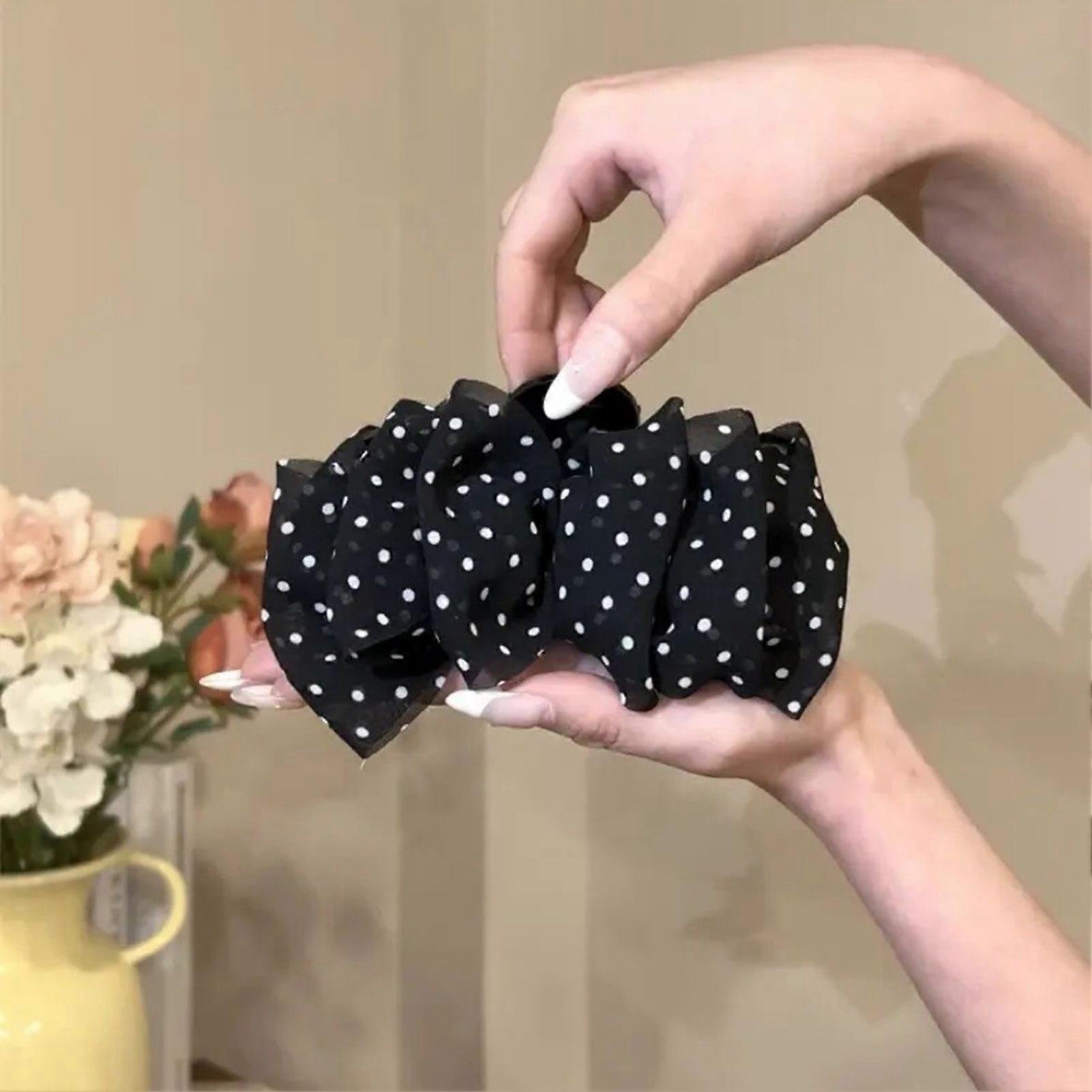 Pinces �� cheveux en fil de maille douce, support pour queue de cheval, grande pince requin pour cheveux fins, ��pais, longs et courts