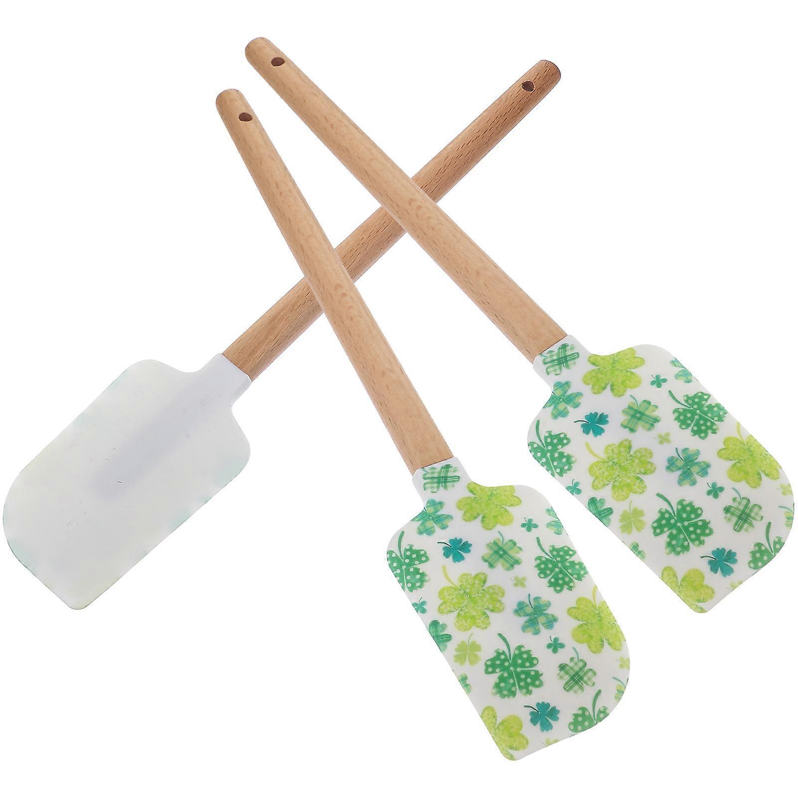 Silicone Cake Tools for Cream Spreader 3Pcs with Saint Patrick Colors