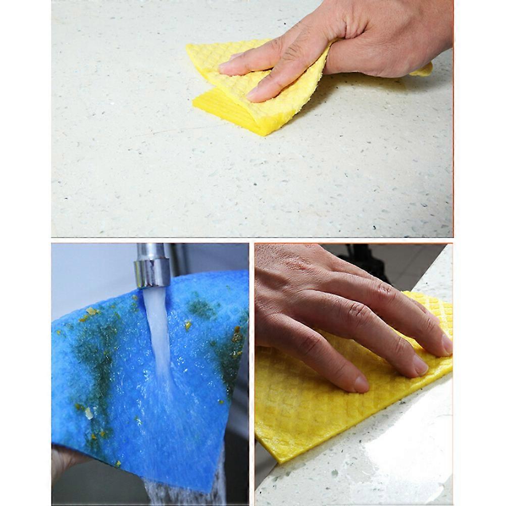 Dishwashing Sponge for Kitchen Use 3Pcs Multicolor Sponge Cleaner