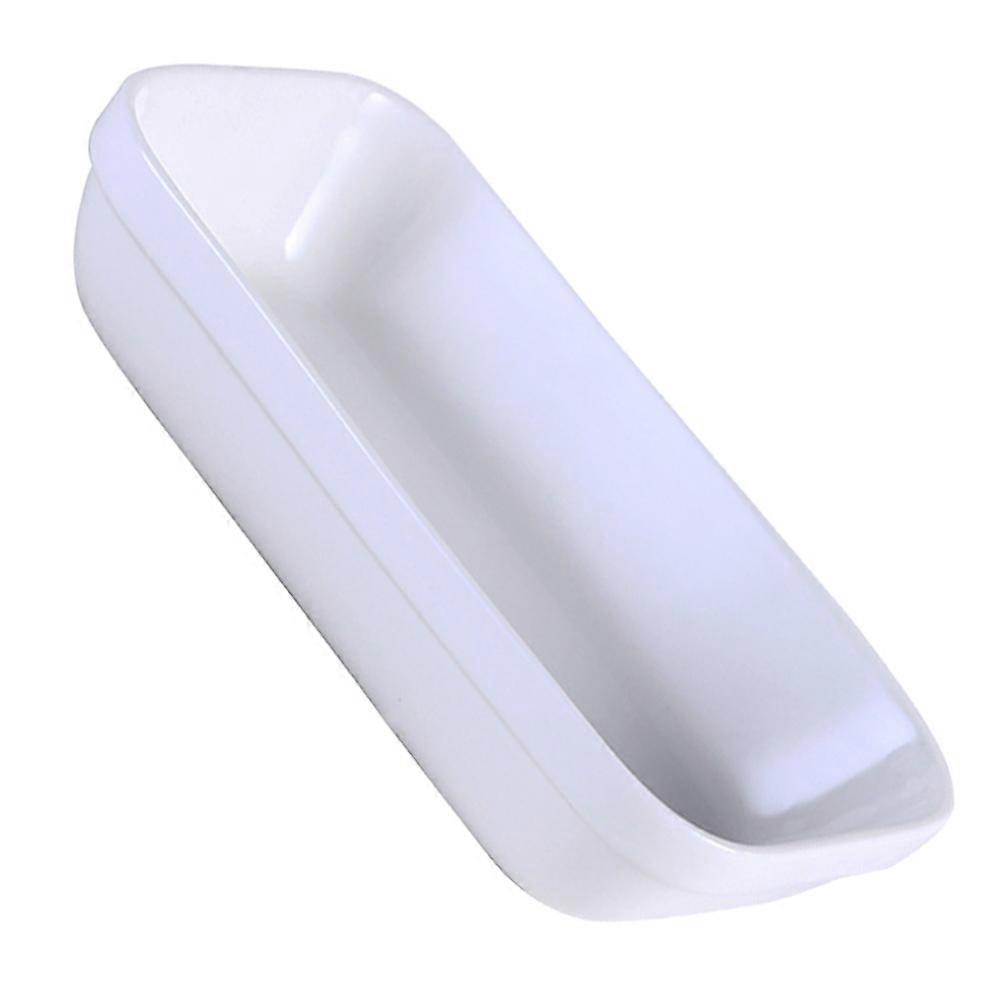 White Ceramic Rectangular Plate for Home 1Pcs Snack Holder Plate