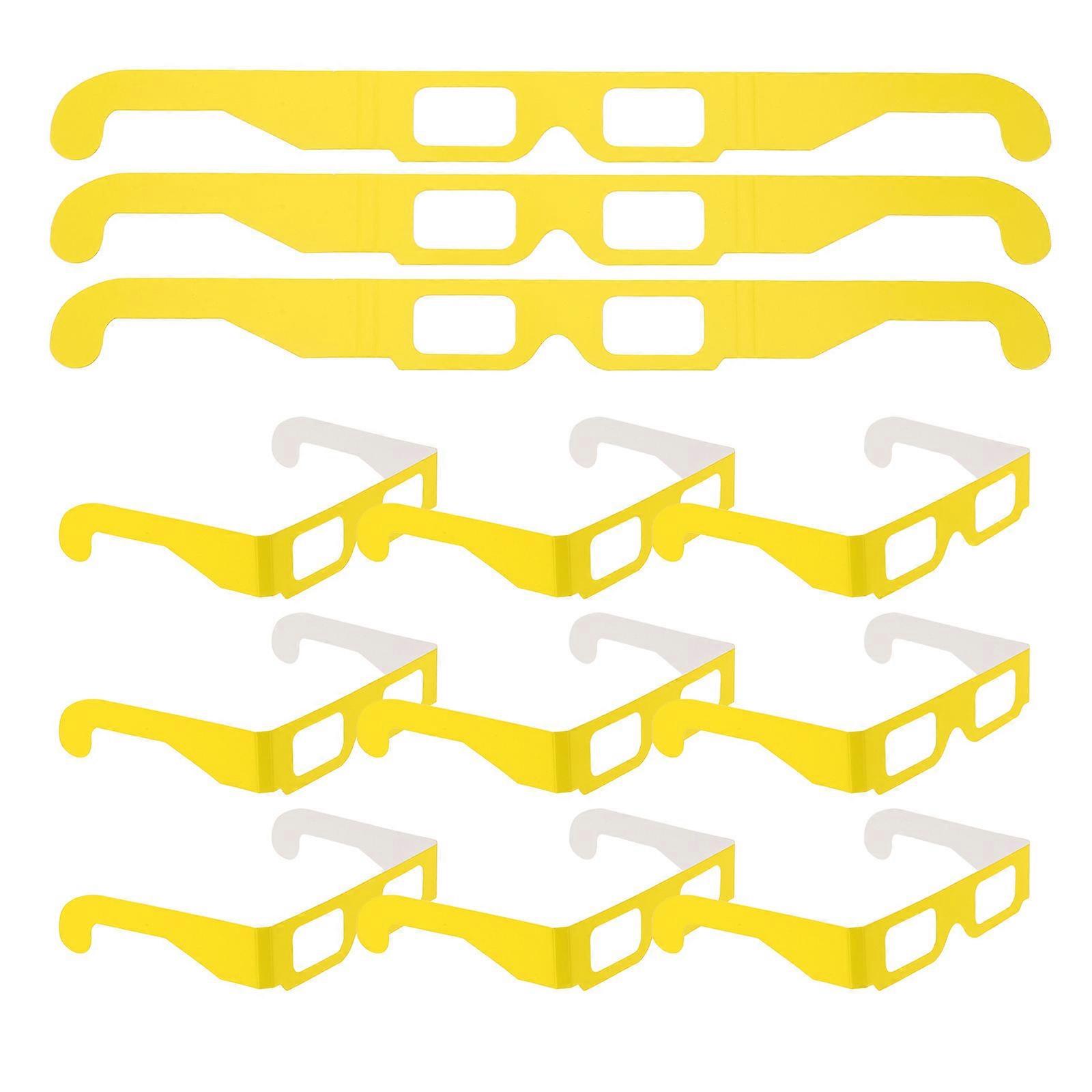 Diffraction Glasses 3D Paper Glasses for Decoration 80Pairs Vibrant