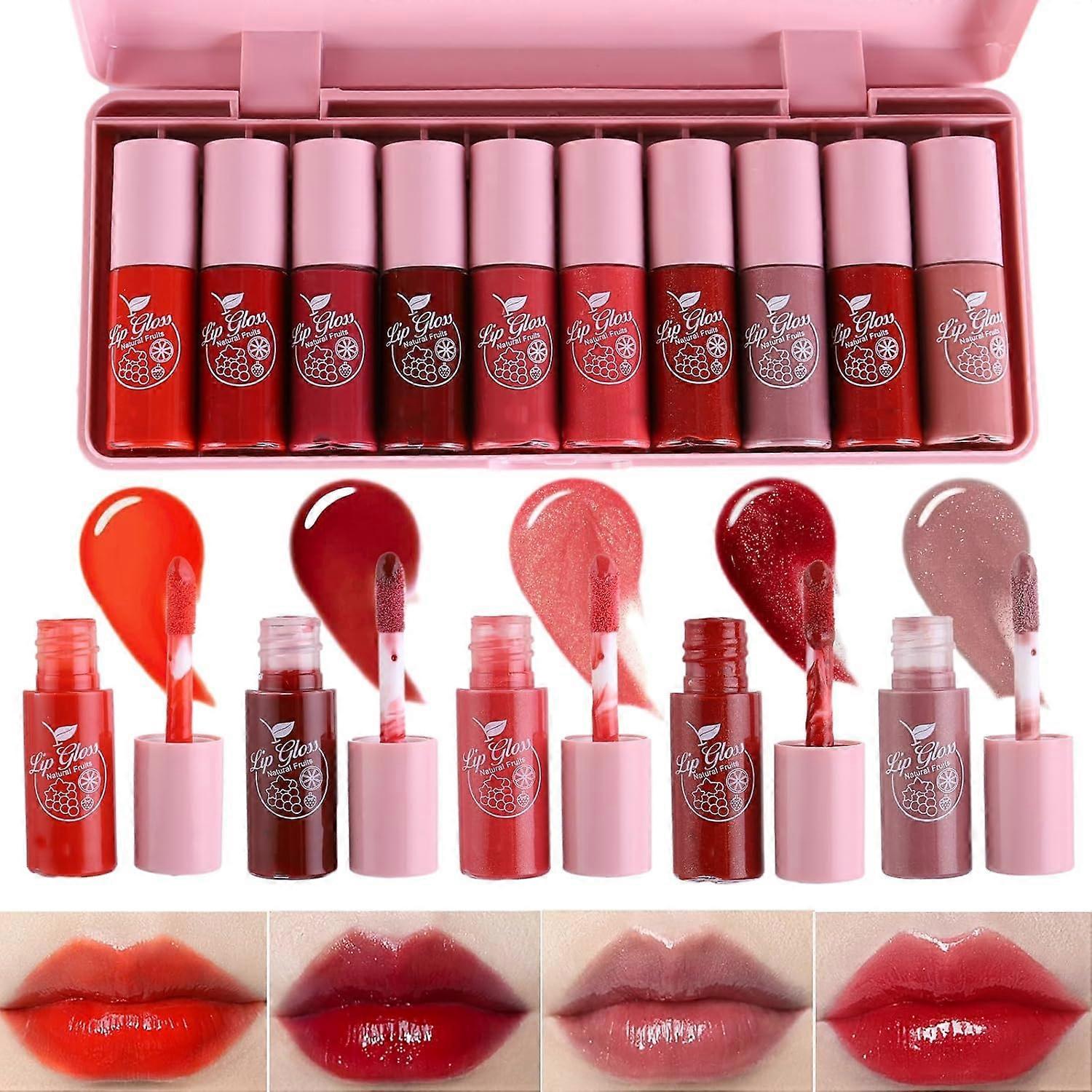 Moisturizing Tinted Lip Gloss Set with Deep Hydration and LongLasting Color for Dry Lips