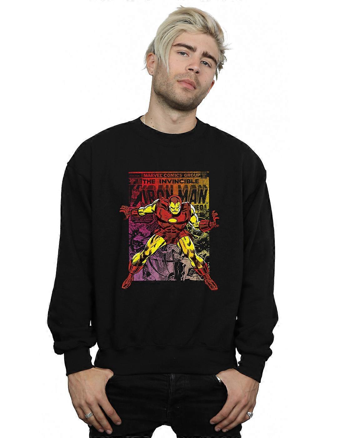 Marvel Herren Iron Man Gradient Comic Sweatshirt