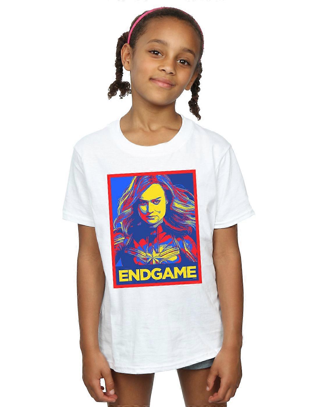 Final Capitán Marvel Poster de Avengers Marvel niñas t-shirt