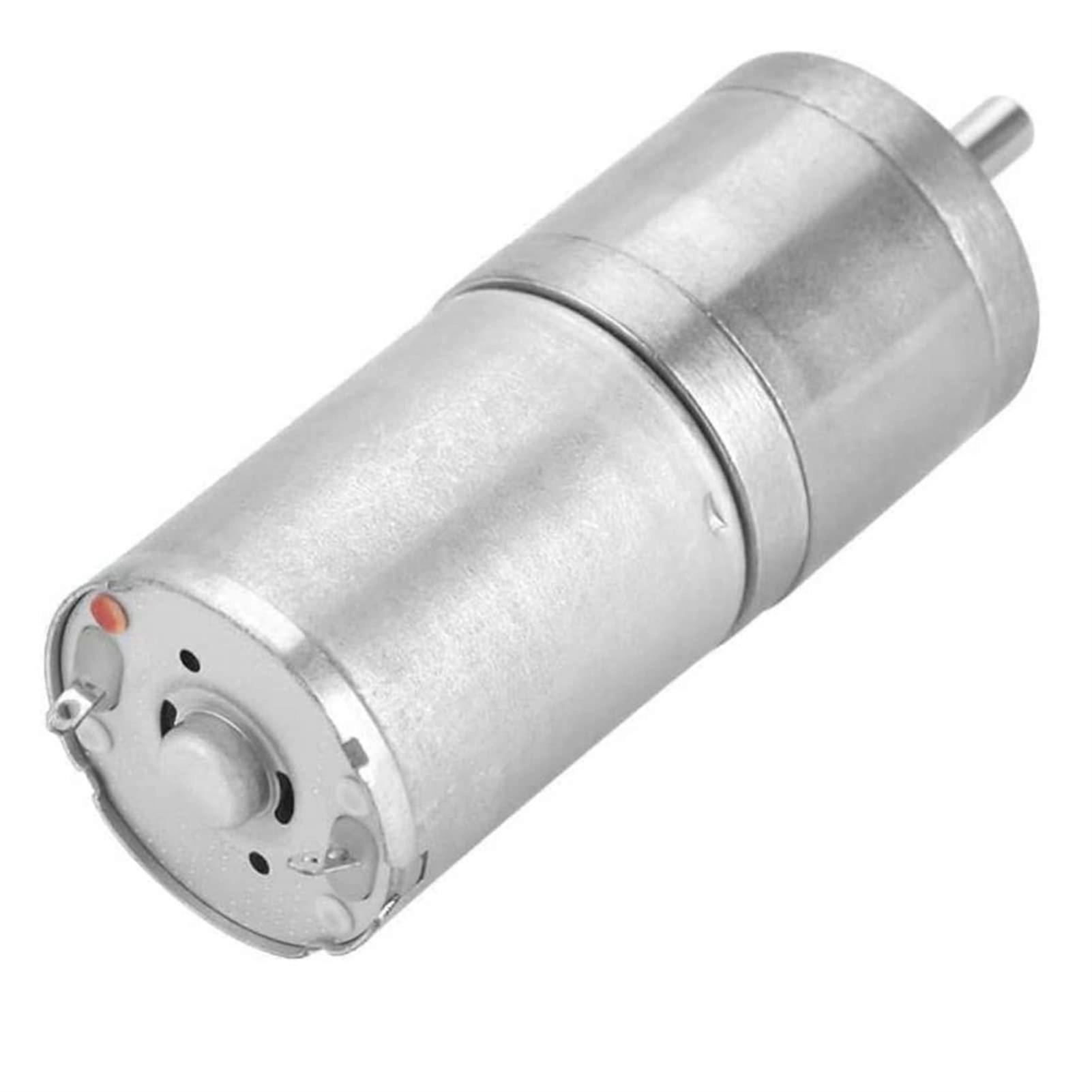 12V 50RPM DC Geared Motor 25mm  Torque Permanent Magnet Low Noise Variable Speed