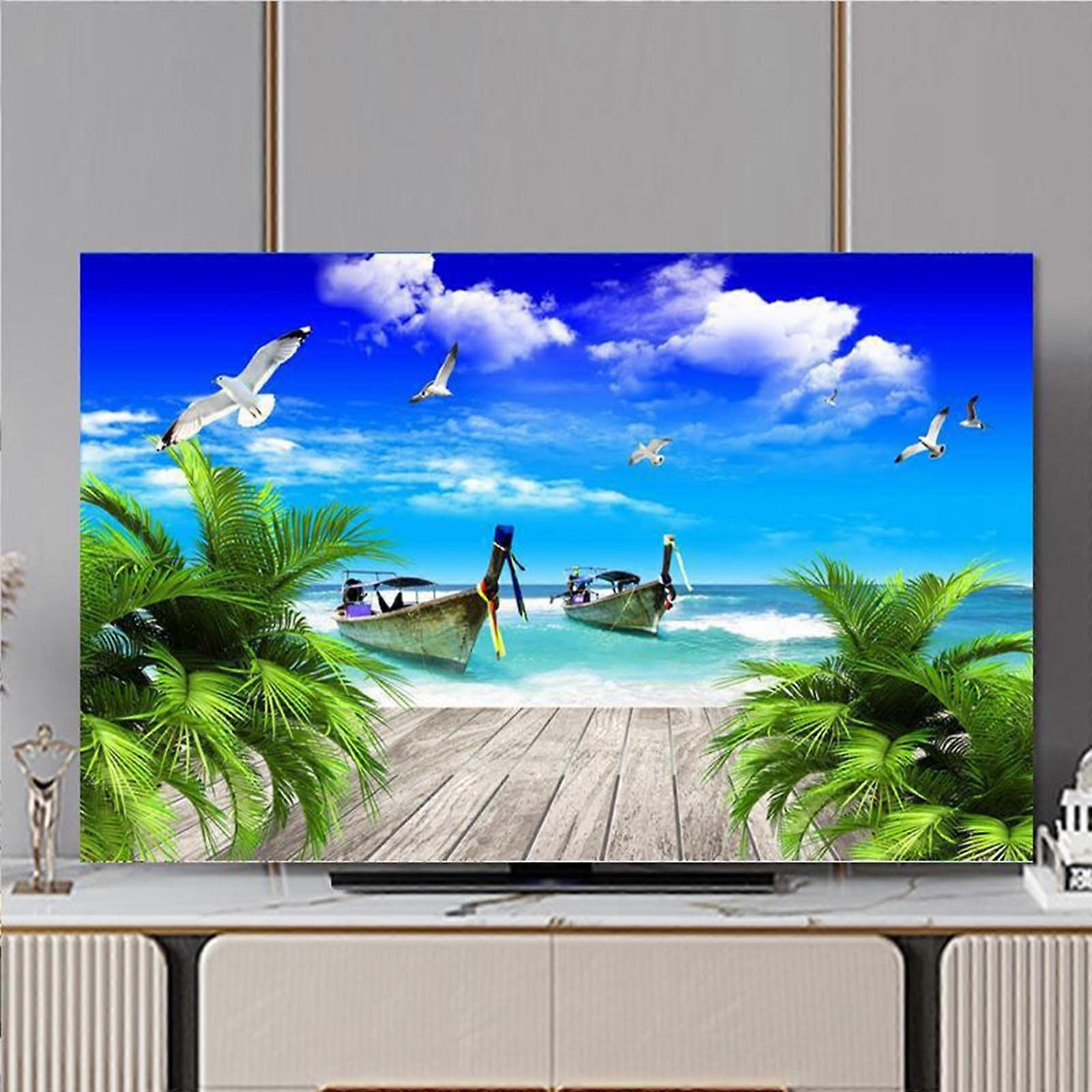 65 Inch TV Dust Cover with DustProof ScratchResistant Polyester for LED LCD Screens
