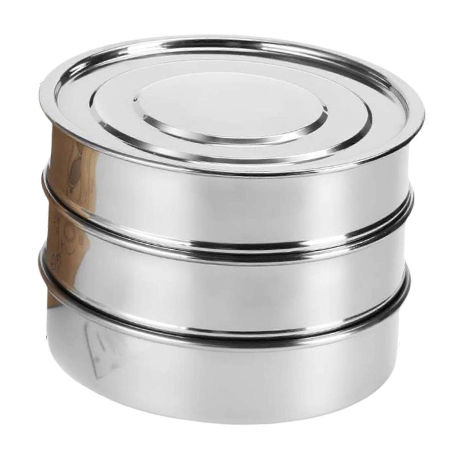 Stainless Steel Sprouting Kit with Efficient Drainage, 8.5 Inch Stackable Seed Sprouter Tray, 2 Mesh Plates