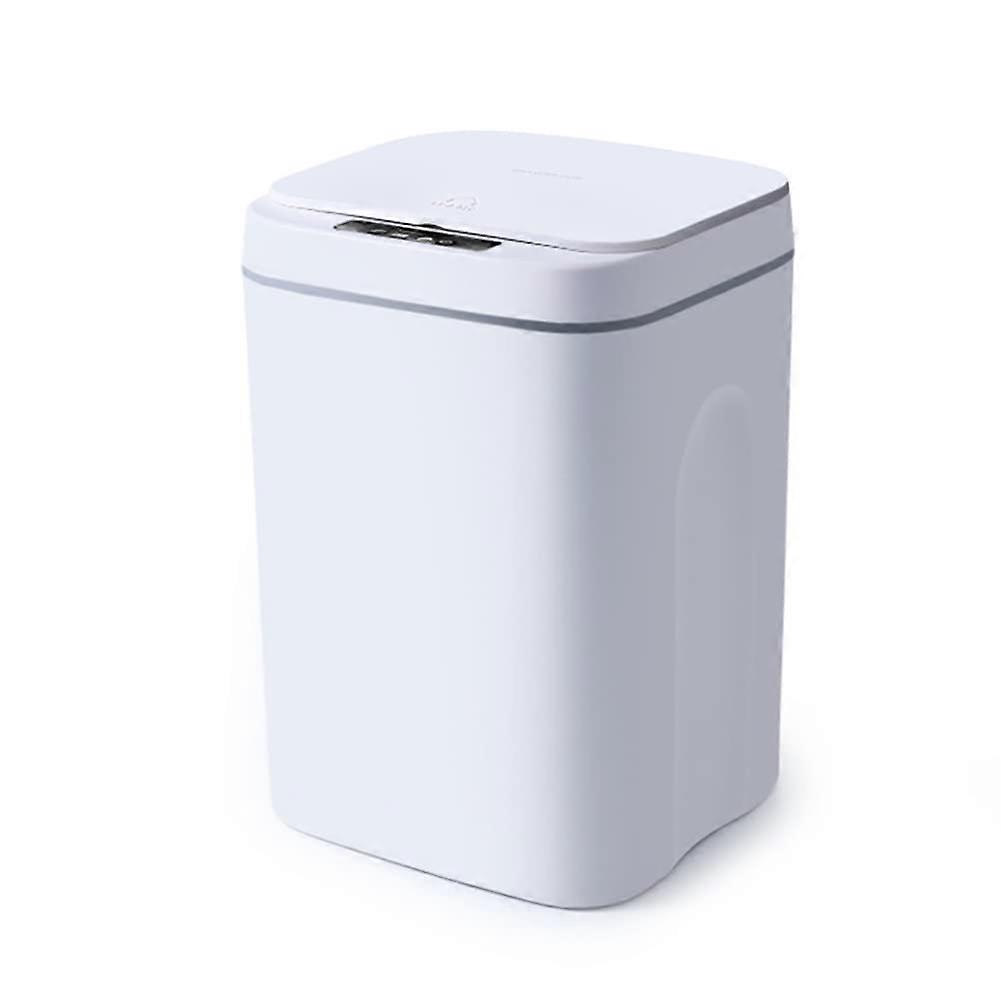 12L Sensor Trash Can with Smart Lid, OdorProof Automatic Kitchen Bin, Three Opening Modes, White